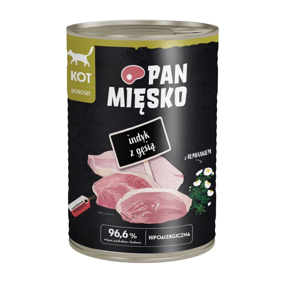 Sparpaket Pan Mi?sko Cat 24 x 400 g - Truthahn mit Gans