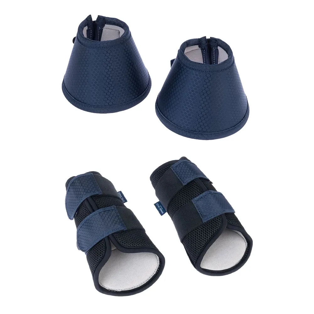 Nomad Tales Set Gamaschen & Hufglocken aus Elastan - 2 Gamaschen, Grösse XL
