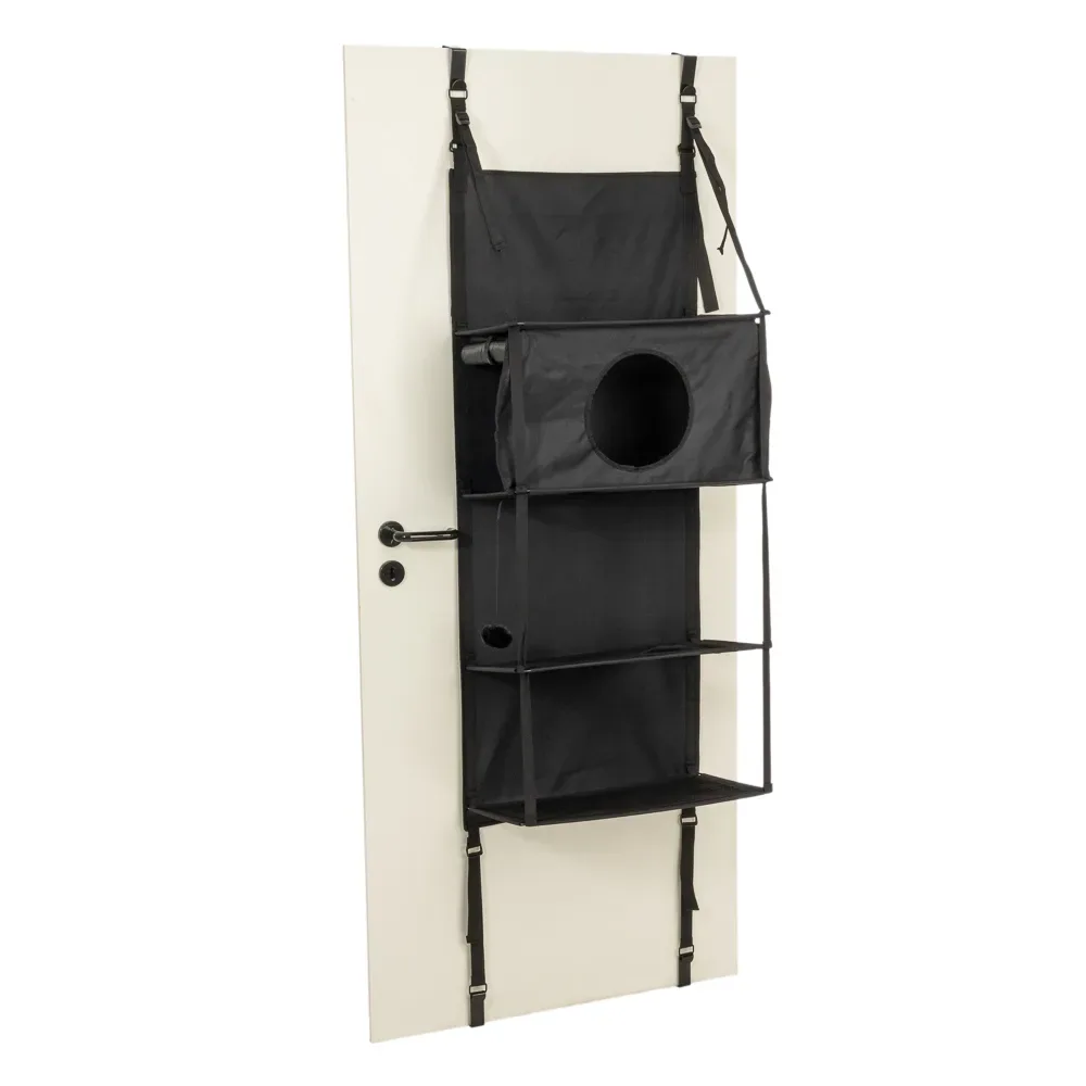 zooplus Basics Katzenbaum Door - schwarz