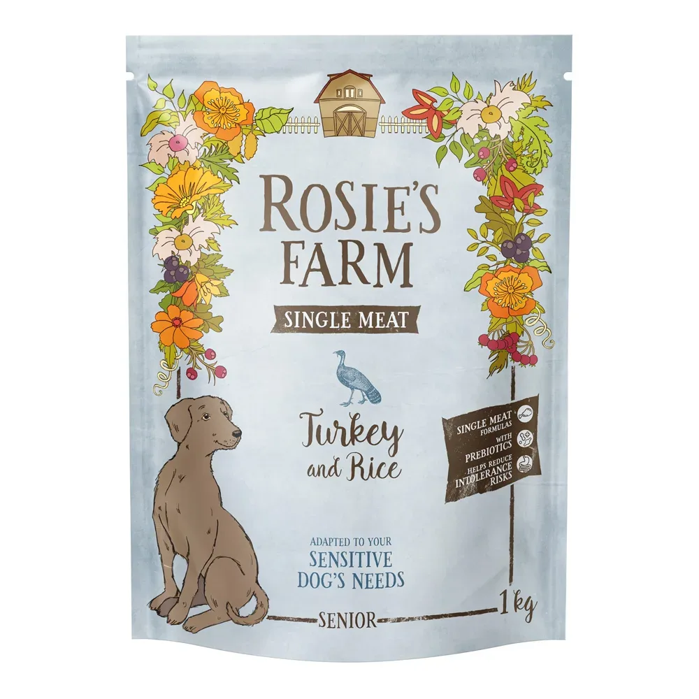 Rosie's Farm Single Meat Senior Pute mit Reis - 1 kg