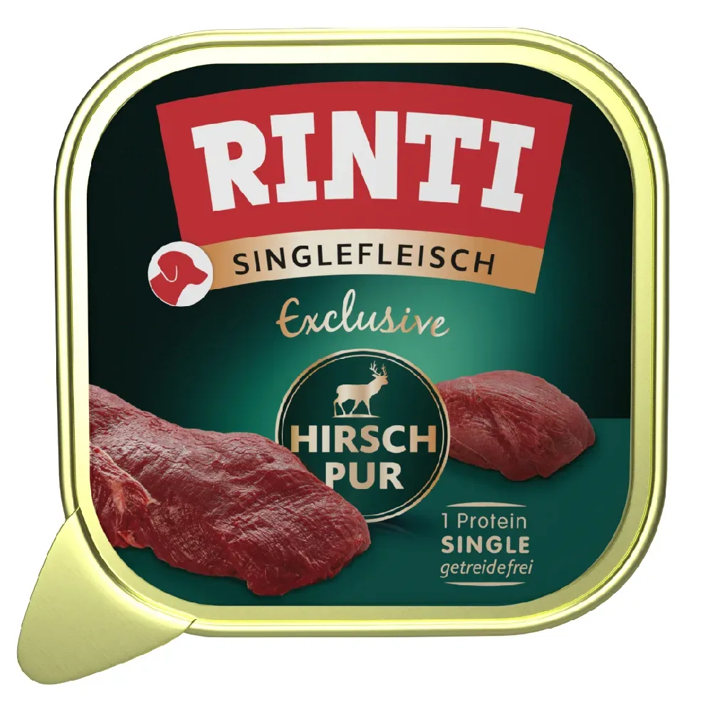 Sparpaket RINTI Singlefleisch Exclusive 30 x 150 g - Hirsch