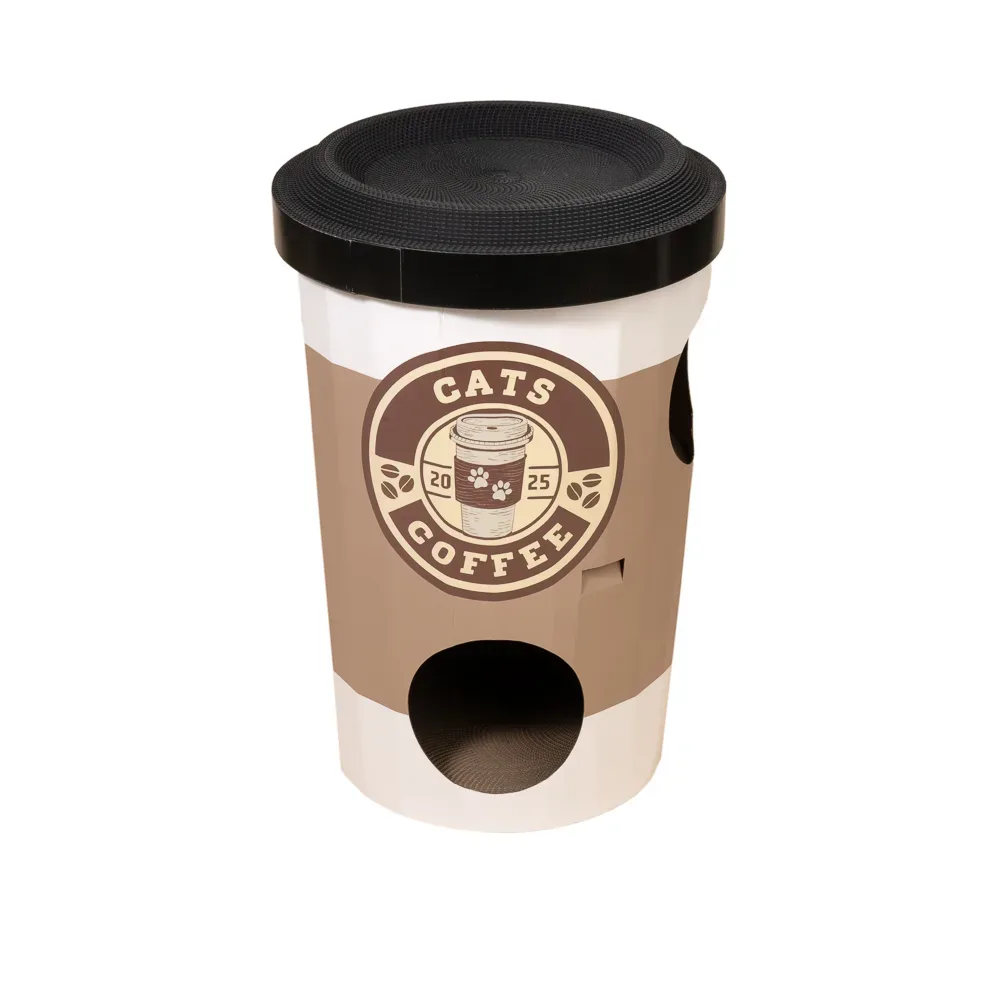 TIAKI Kratzhöhle Starcats Coffee - Ø 47 x H 75 cm