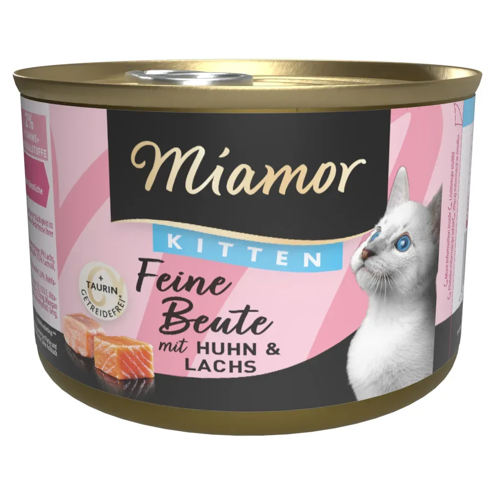 Sparpaket Miamor Feine Beute 24 x 185 g - Kitten Huhn & Lachs