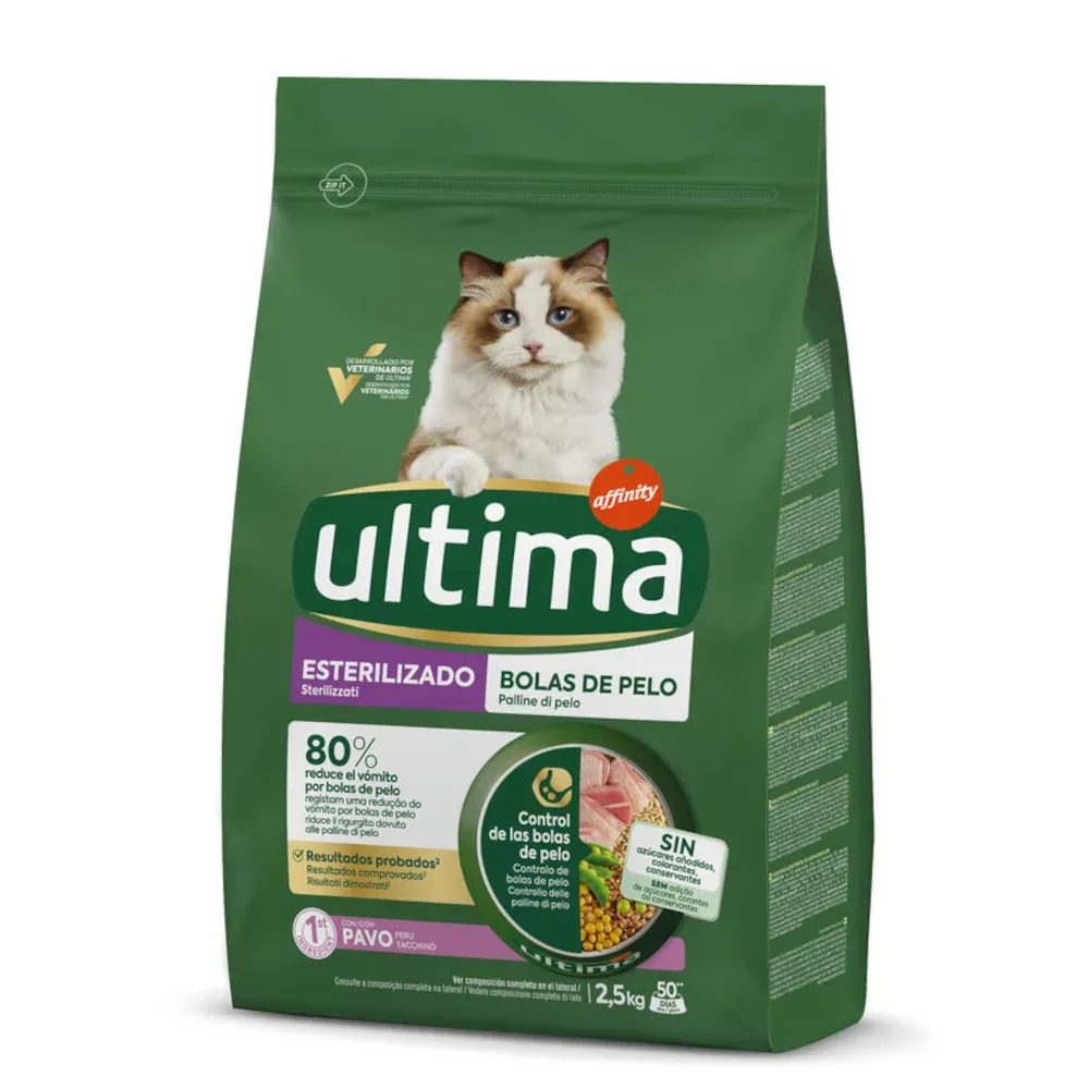 Ultima Sterilized Hairball Truthahn - 7,5 kg