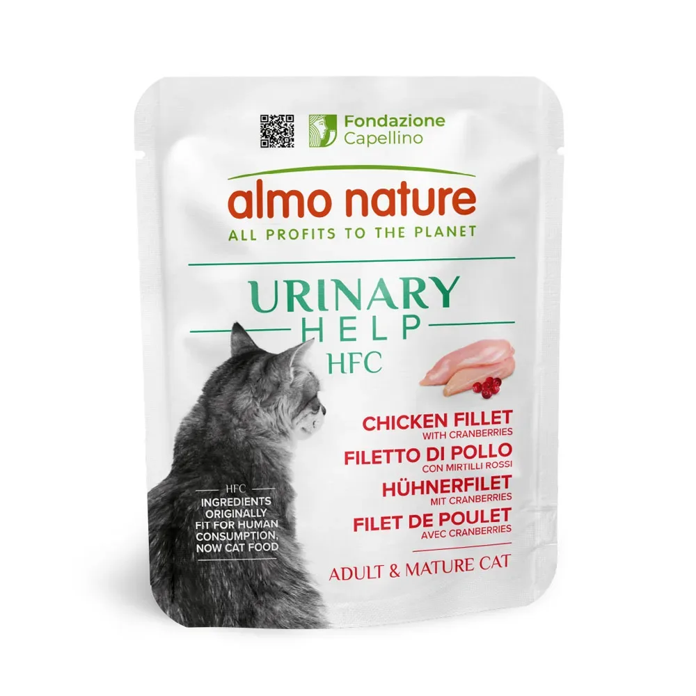Sparpaket Almo Nature HFC Urinary Help 24 x 50 g - Hühnerbrust mit Cranberrys