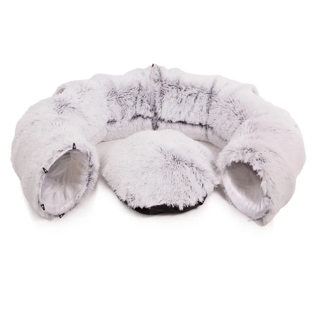 Canadian Cat Company Donut-Tunnel inkl. Liegekissen - ca. Ø 80 x H 26 cm