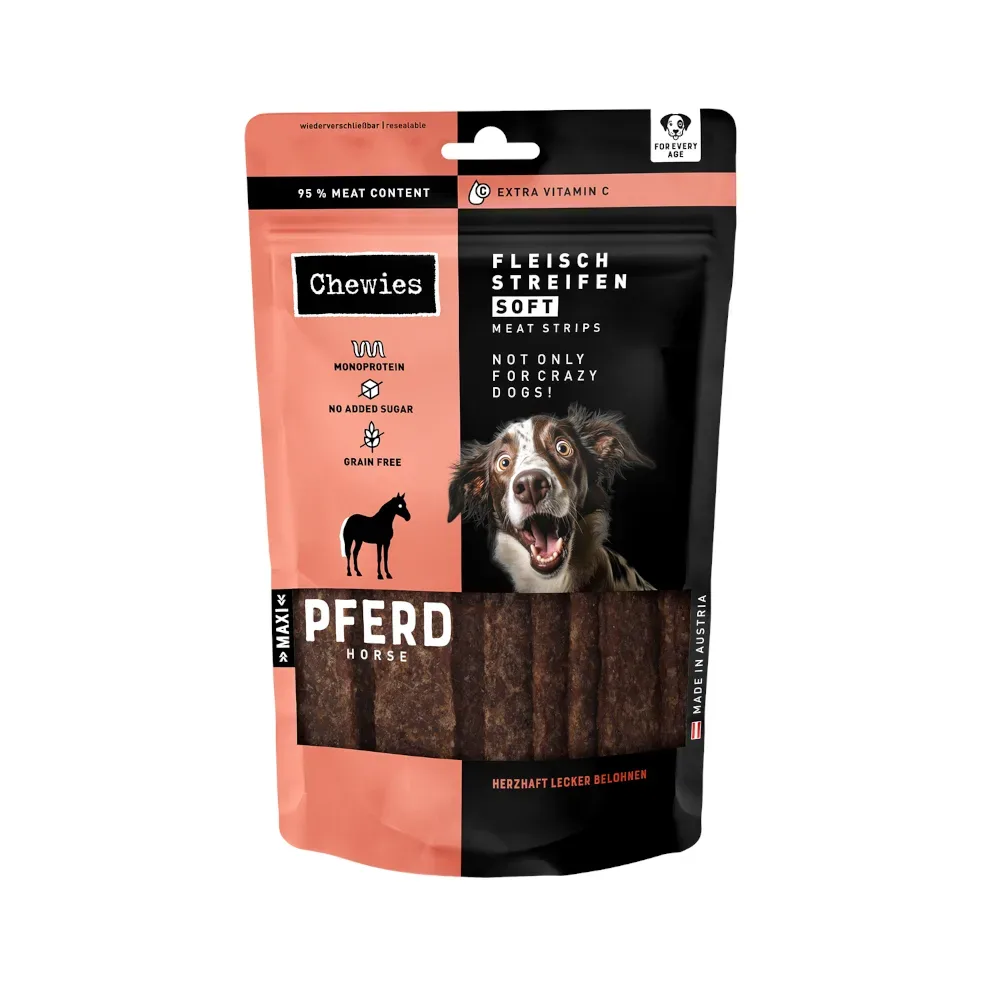Chewies Fleischstreifen Soft - Pferd 150 g