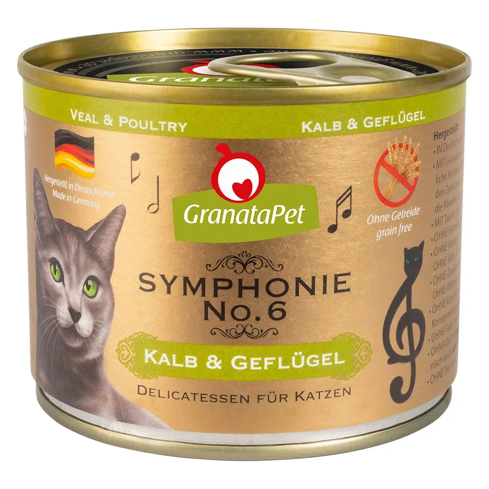 Sparpaket GranataPet Symphonie 12 x 200 g - Huhn pur