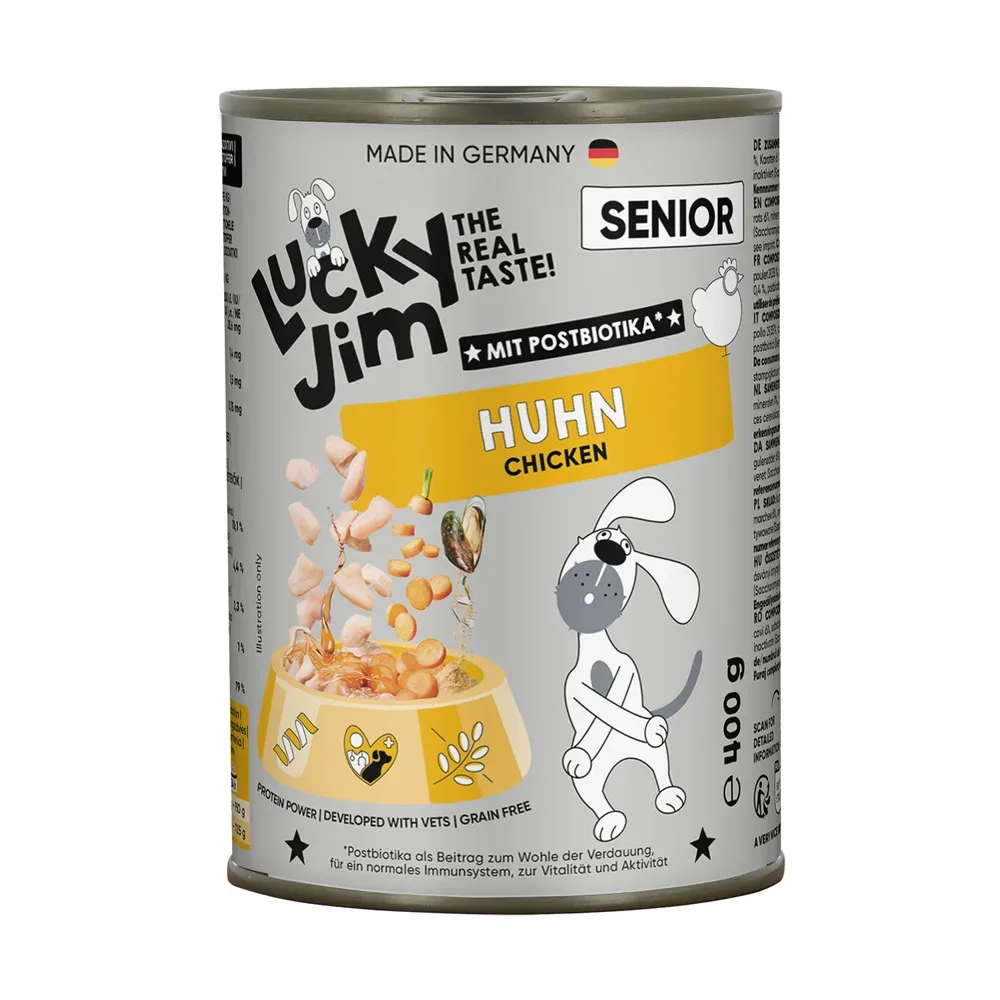 Lucky Jim Senior 6 x 400 g - Huhn