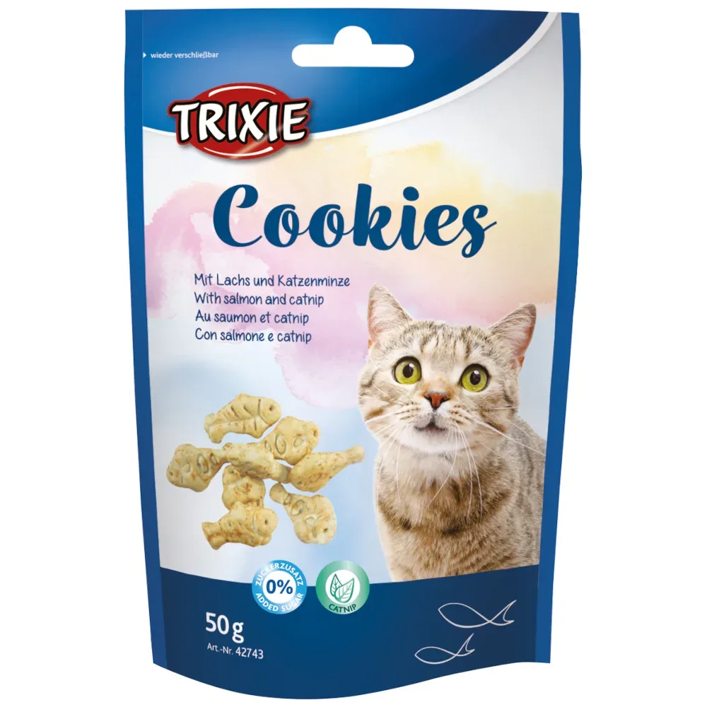 Trixie Cookies mit Lachs & Katzenminze - Sparpaket: 6 x 50 g