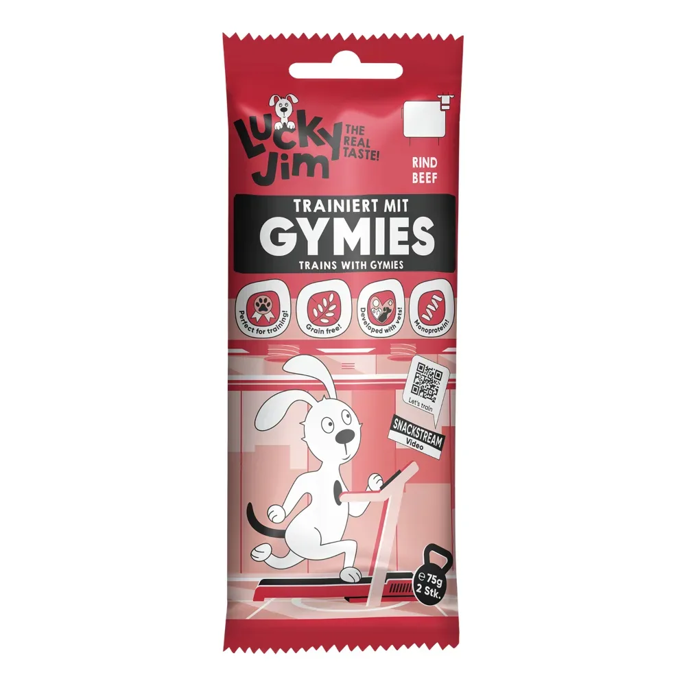 Lucky Jim Gymies 75 g - Sparpaket: 3 x 75 g Ente