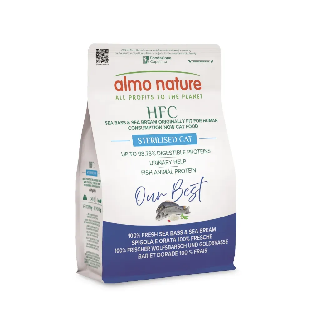 Almo Nature HFC Longevity Sterilized Wolfsbarsch & Goldbrasse - 300 g
