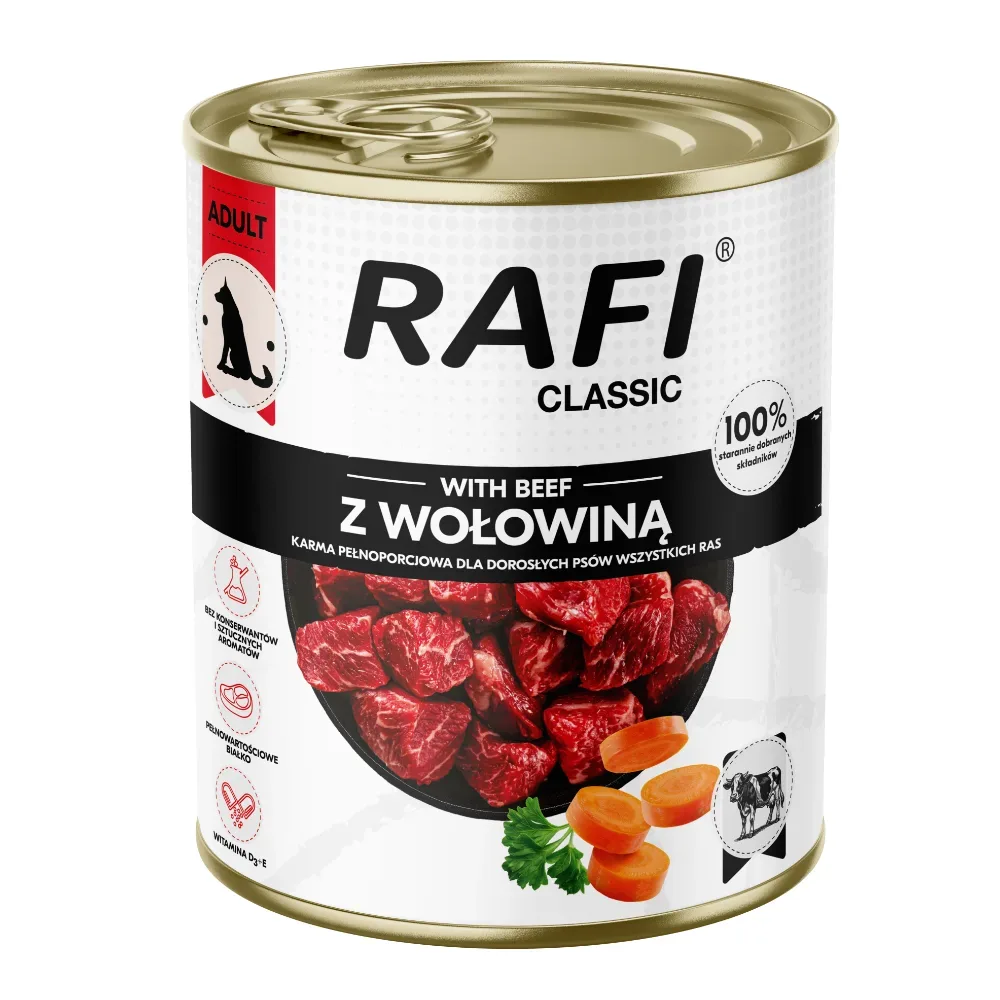 Rafi Dog Classic 12 x 800 g - Rind