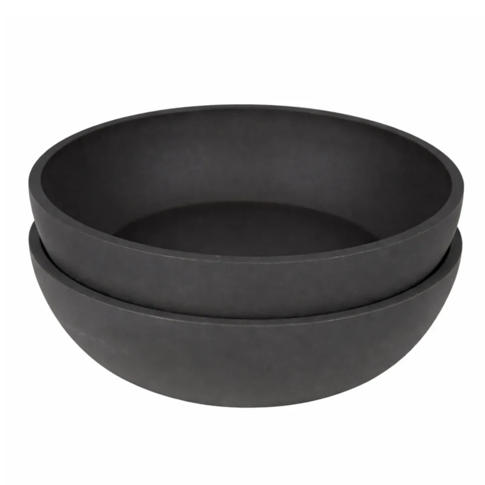 District 70 Hundenapf-Set aus Bambus - Grösse M: 2 x Ø 17,5 cm