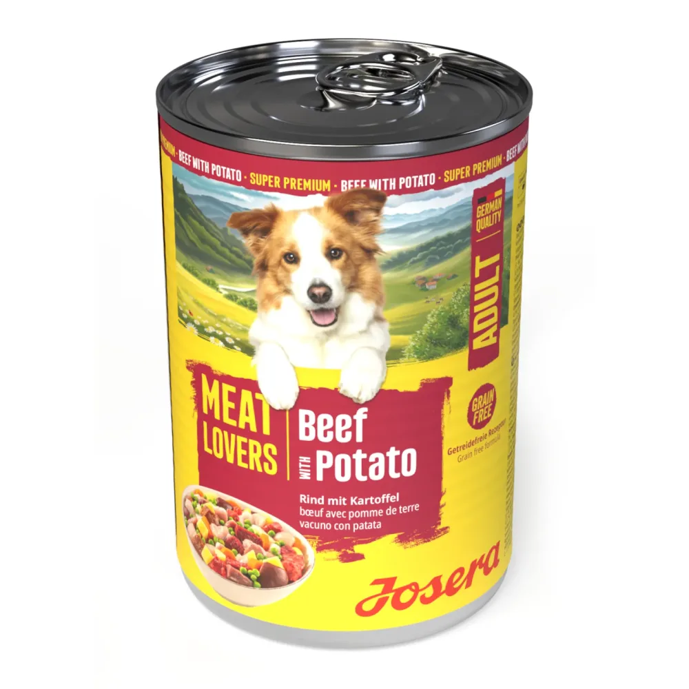 Sparpaket Josera Meatlovers Menü 24 x 400 g - Rind & Kartoffel
