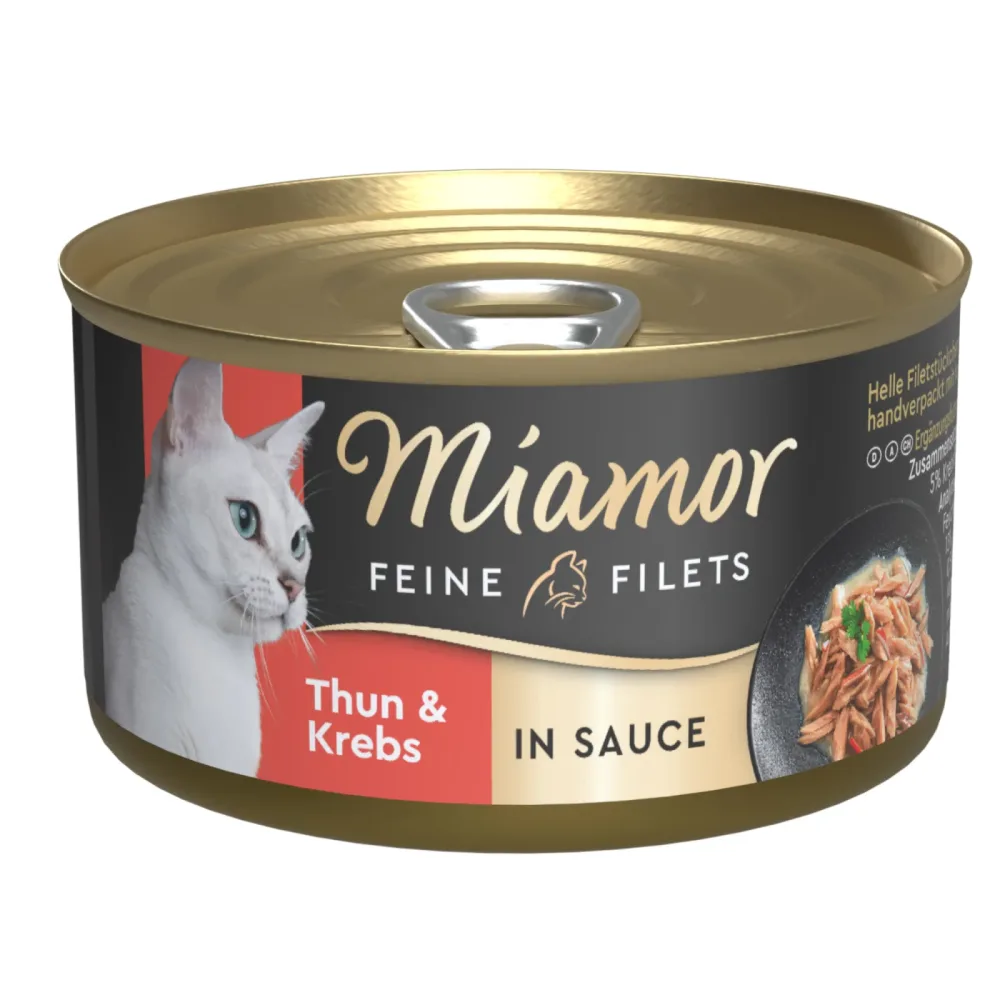Miamor Feine Filets in Sosse 24 x 85 g - Thunfisch & Krebs