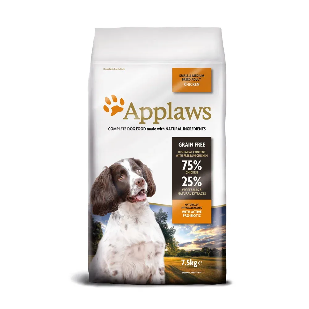 Applaws Adult Huhn Kleine & Mittelgrosse Rassen - 7,5 kg
