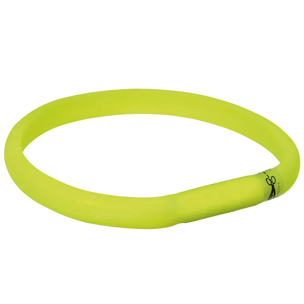 Trixie USB Leuchthalsband grün - M-L: 50 cm / 18 mm