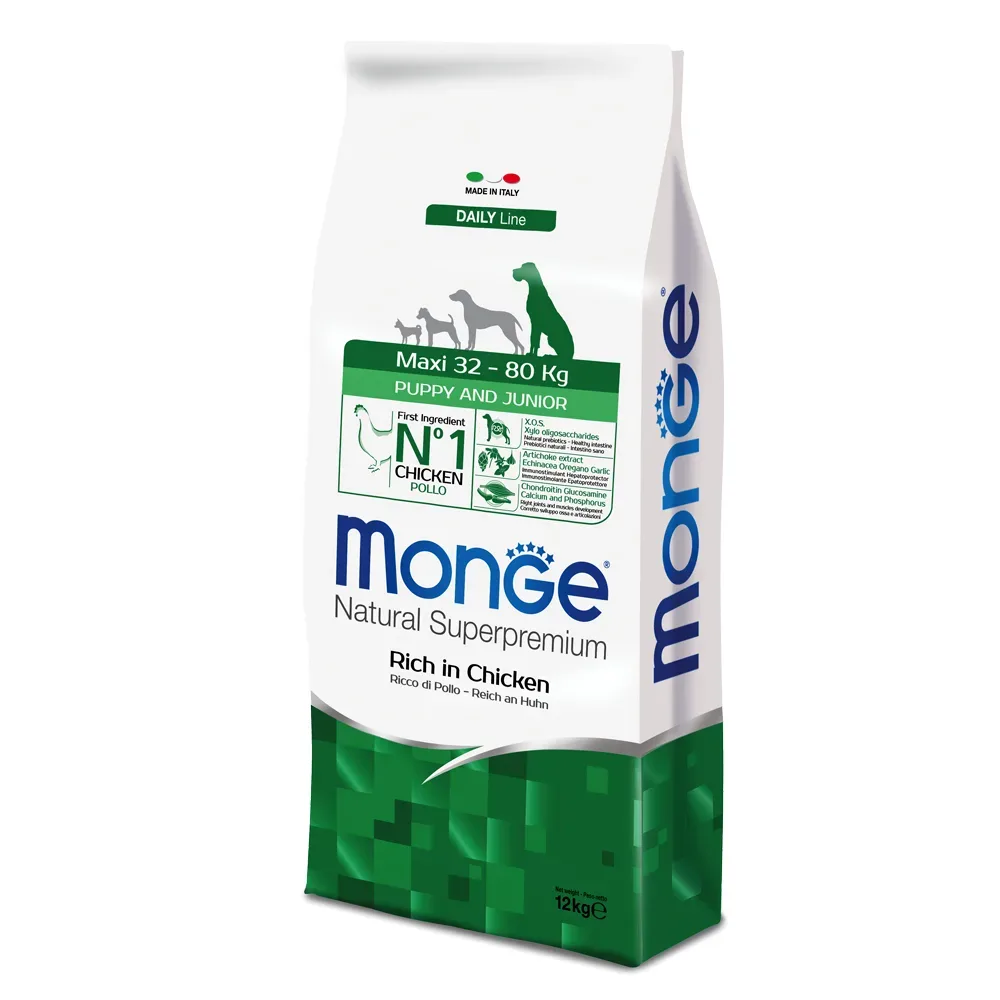 Monge Natural Superpremium Puppy Junior Maxi - 12 kg