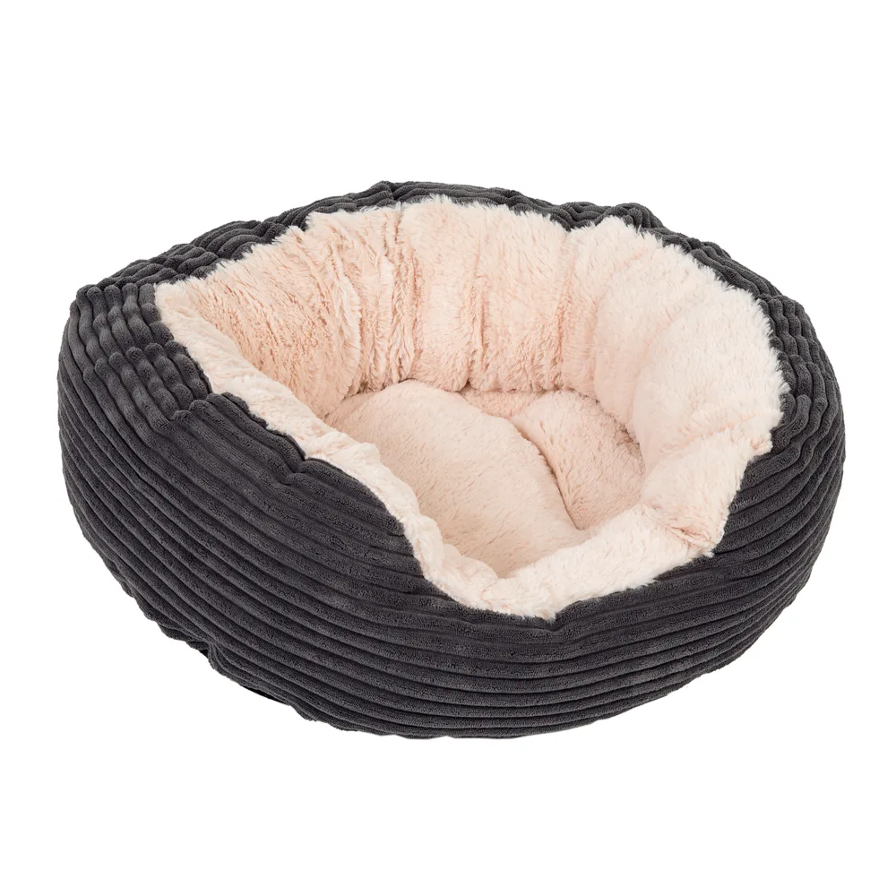 Kuschelbett Cozy Cord - L 81 x B 63 x H 18 cm