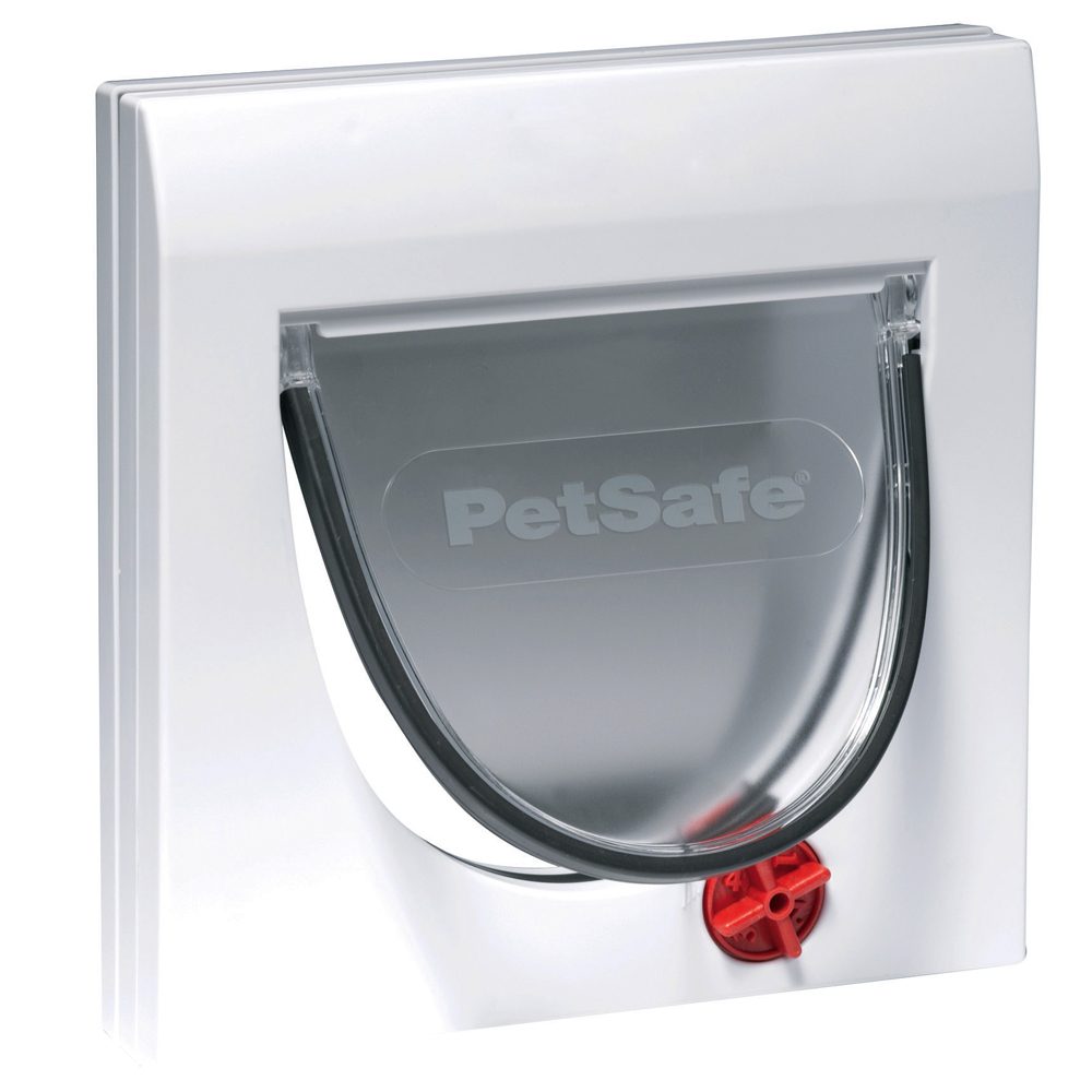 PetSafe 4-Wege Katzenklappe mit Tunnel weiß