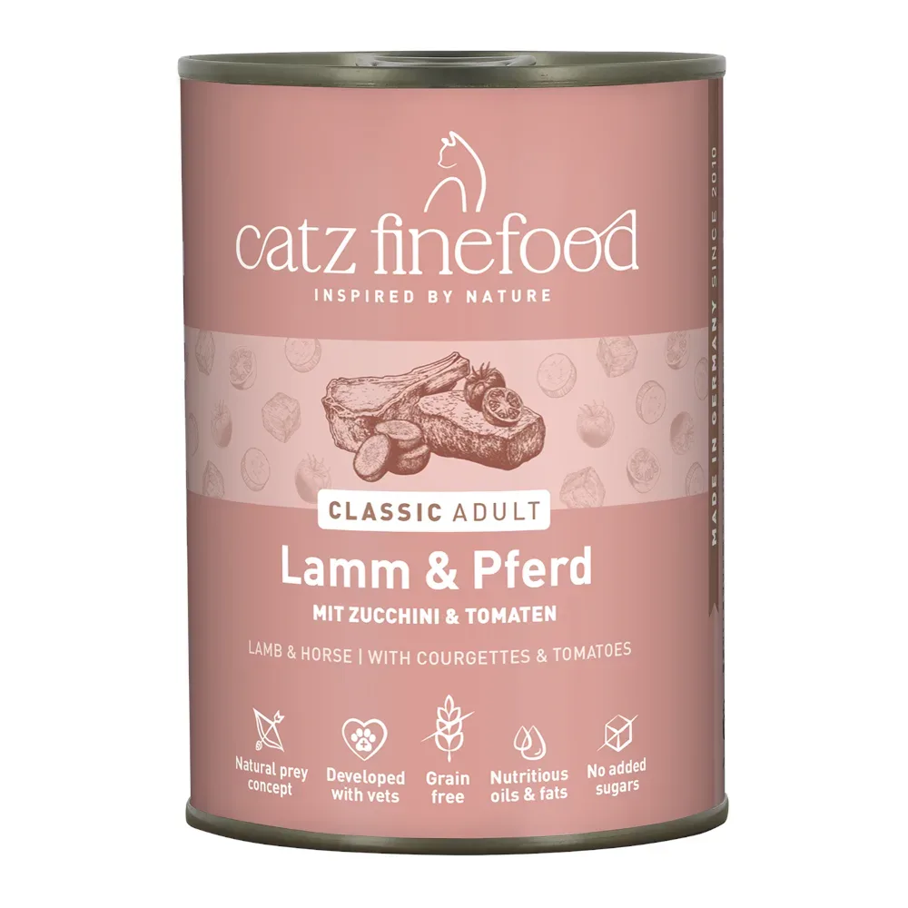 Sparpaket catz finefood 12 x 400 g - Lamm & Pferd