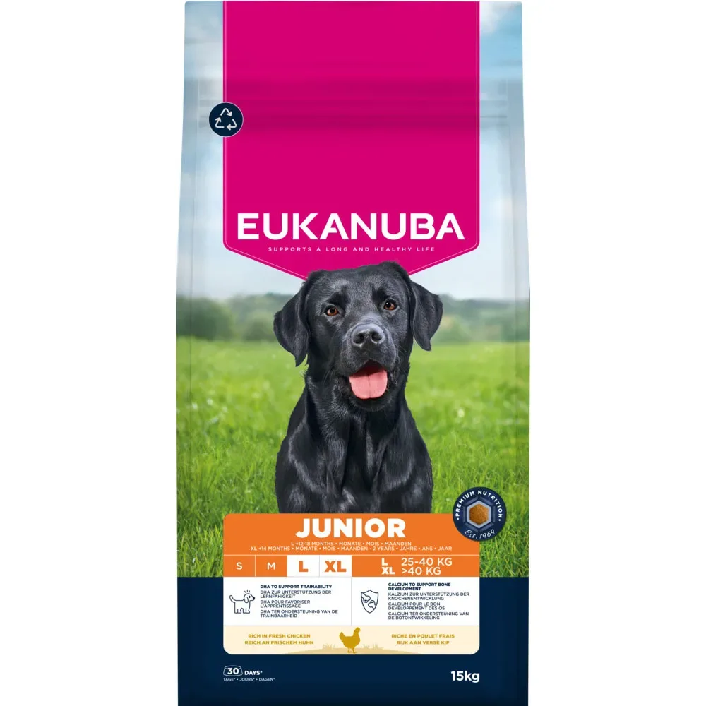 Eukanuba Premium Nutrition Junior Large & Giant Breed Huhn - 15 kg