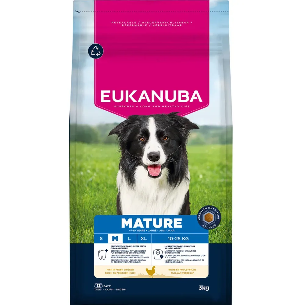 Eukanuba Premium Nutrition Mature Medium Breed Huhn - 3 kg