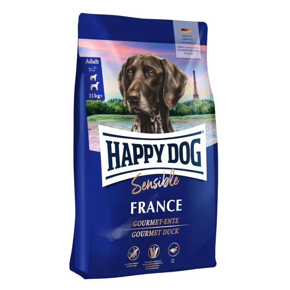 HAPPY DOG Sensible Trockenfutter Hund Adult, France 4 kg
