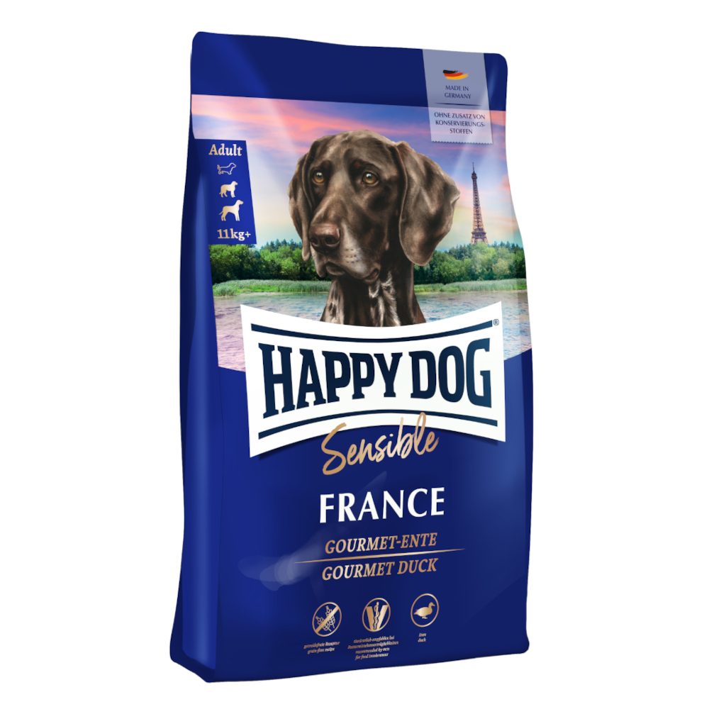 HAPPY DOG Sensible Trockenfutter Hund Adult, France 4 kg
