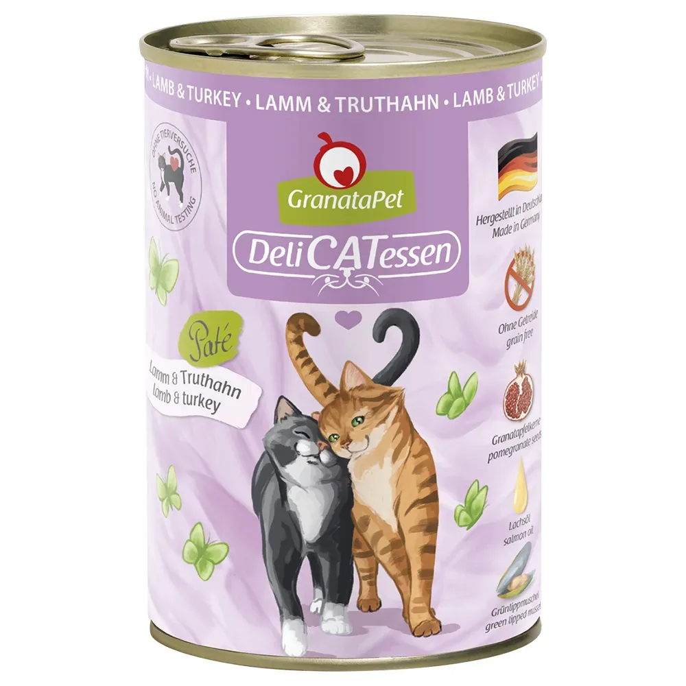 GranataPet DeliCatessen 6 x 400 g - Lamm & Truthahn