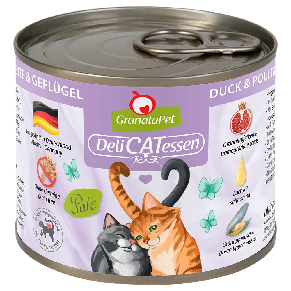 Sparpaket GranataPet DeliCatessen 24 x 200 g - Mixpaket II PUR (3 Sorten)