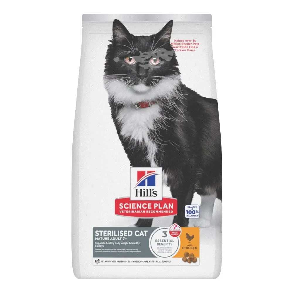 Hill's Science Plan Sterilised Mature Adult 7+ mit Huhn 10 kg