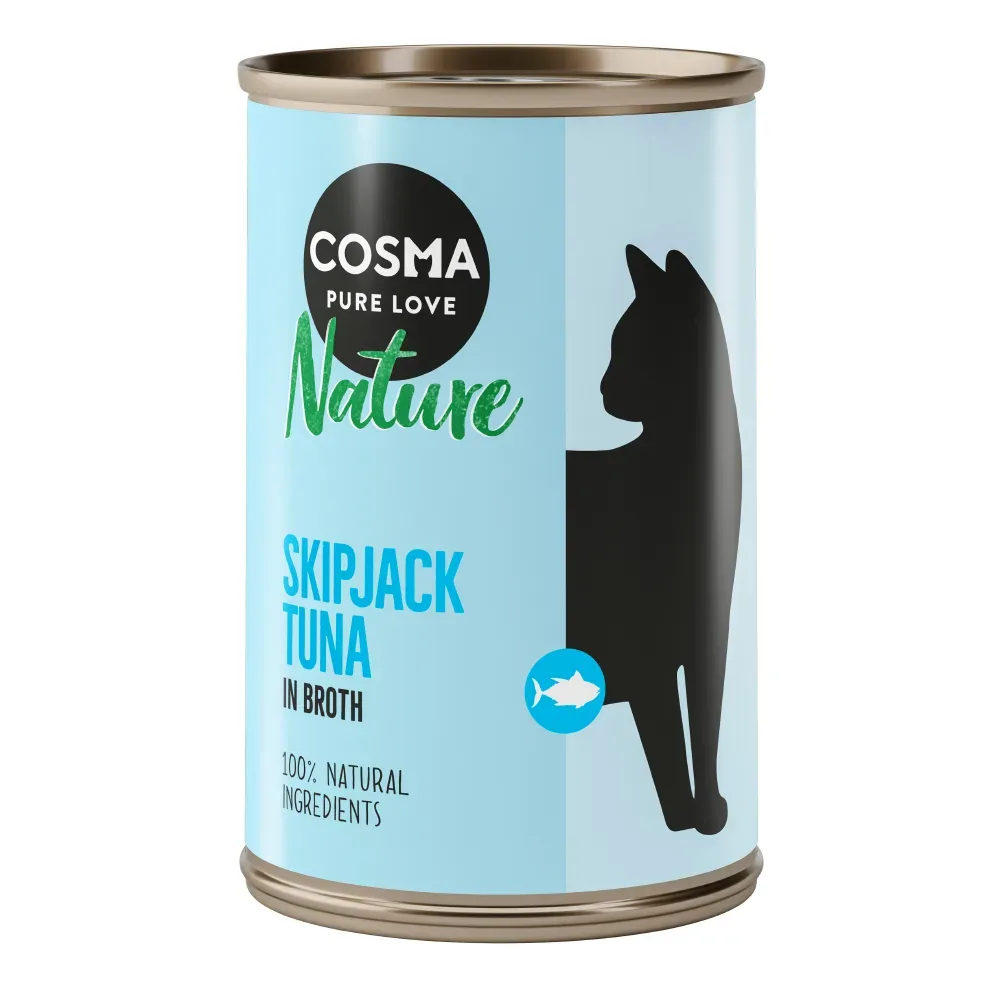 Sparpaket Cosma Nature 12 x 140 g - Skipjack Thunfisch