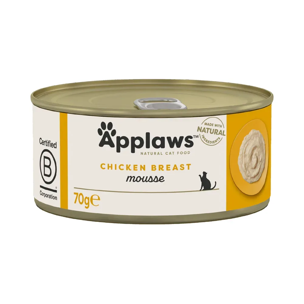 Sparpaket Applaws Mousse 24 x 70 g - Hühnchen