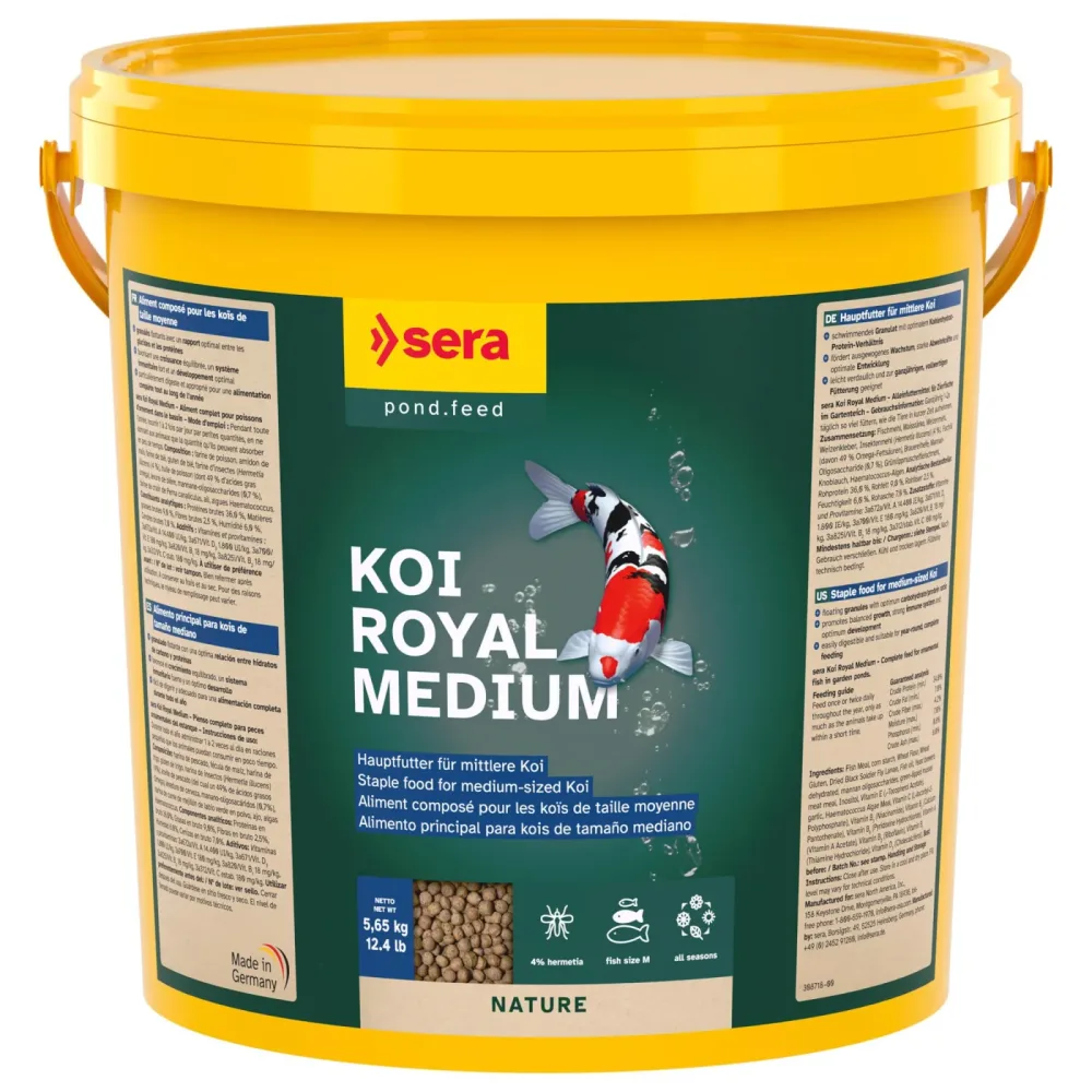 Sera Koi Royal medium Granulat - 21 Liter