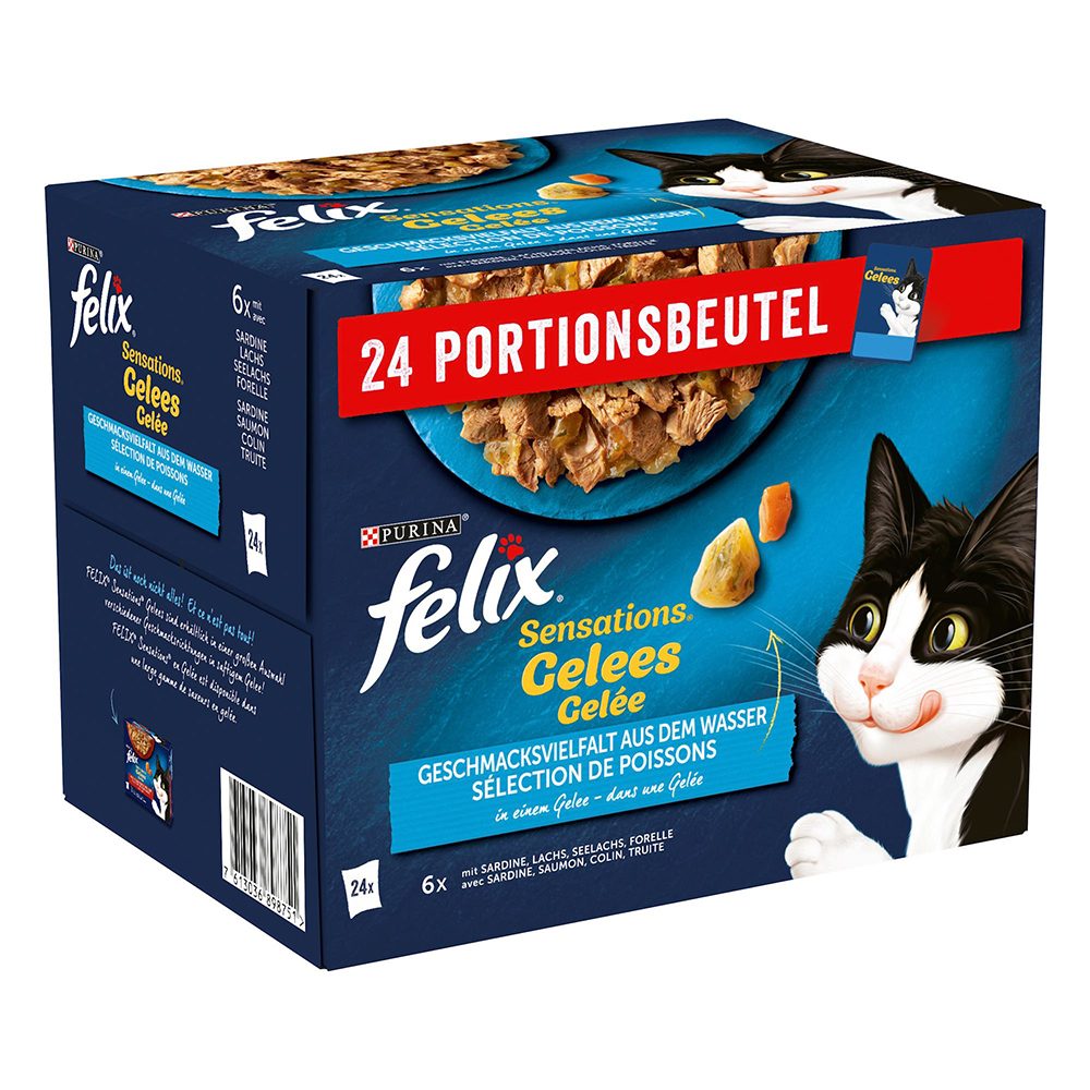 Felix Sensations Gelees 24x85g Geschmacksvielfalt aus dem Wasser