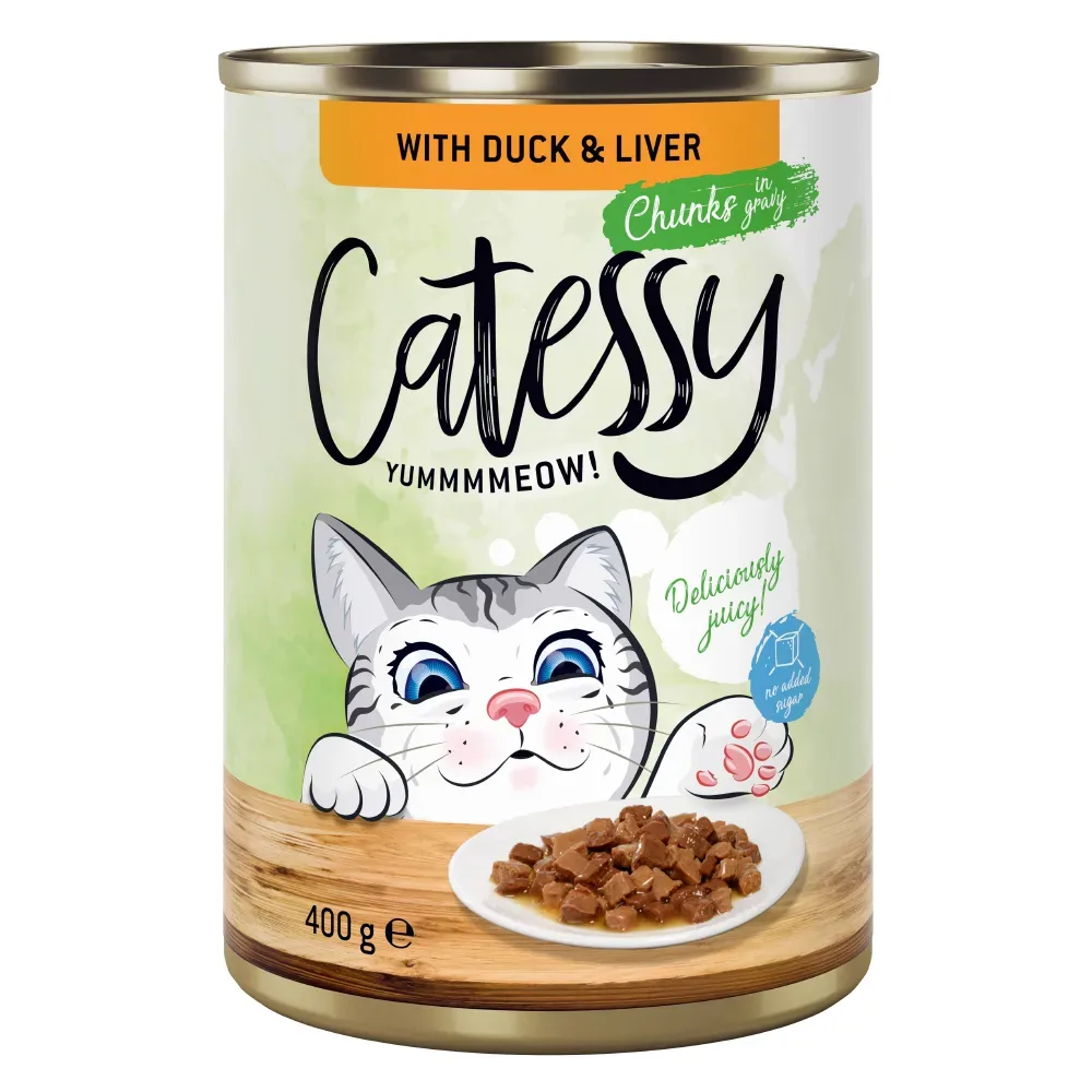 Catessy Häppchen in Sauce oder Gelee 12 x 400 g - mit Lamm in Gelee