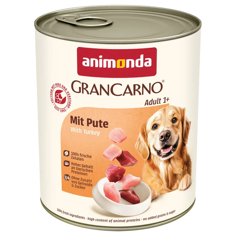 Sparpaket animonda GranCarno Original 24 x 800 g - mit Pute