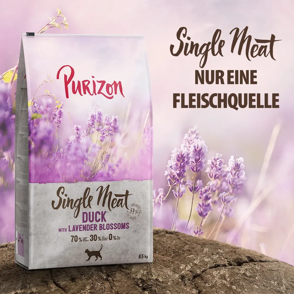 Purizon Single Meat Ente mit Lavendelblüten - 400 g