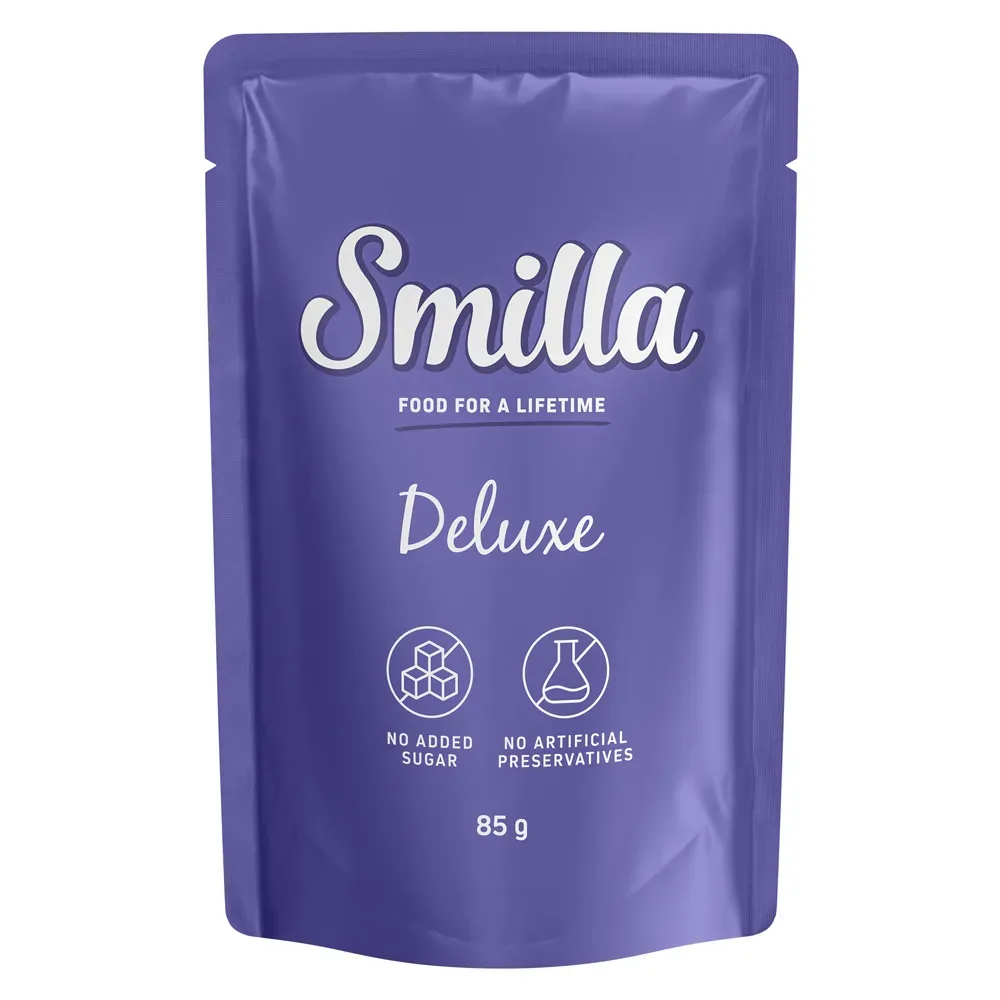 Smilla Deluxe Frischebeutel Häppchen in Sauce mit Gemüse - 12 x 85 g