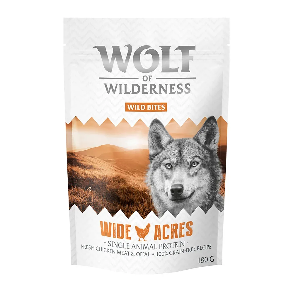 Wolf of Wilderness Snack - Wild Bites 180 g - Wide Acres - Huhn
