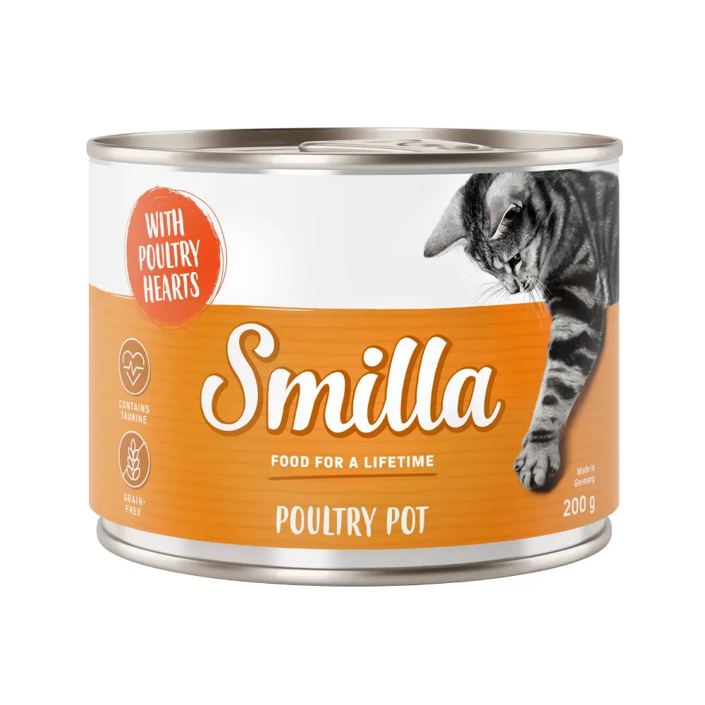 Smilla Geflügeltöpfchen Probiermix - 6 x 200 g (4 Sorten)