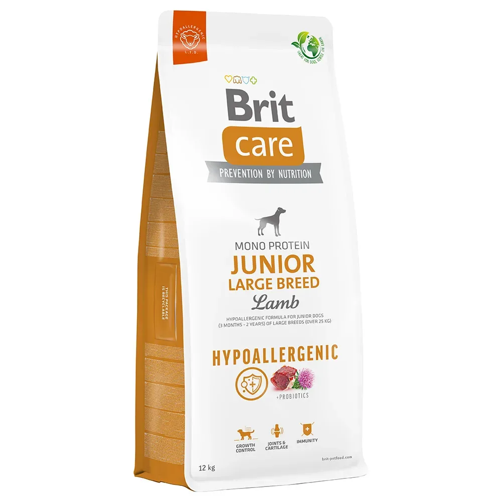 Brit Care Dog Hypoallergenic Junior Large Breed Lamm & Reis - Sparpaket: 2 x 3 kg