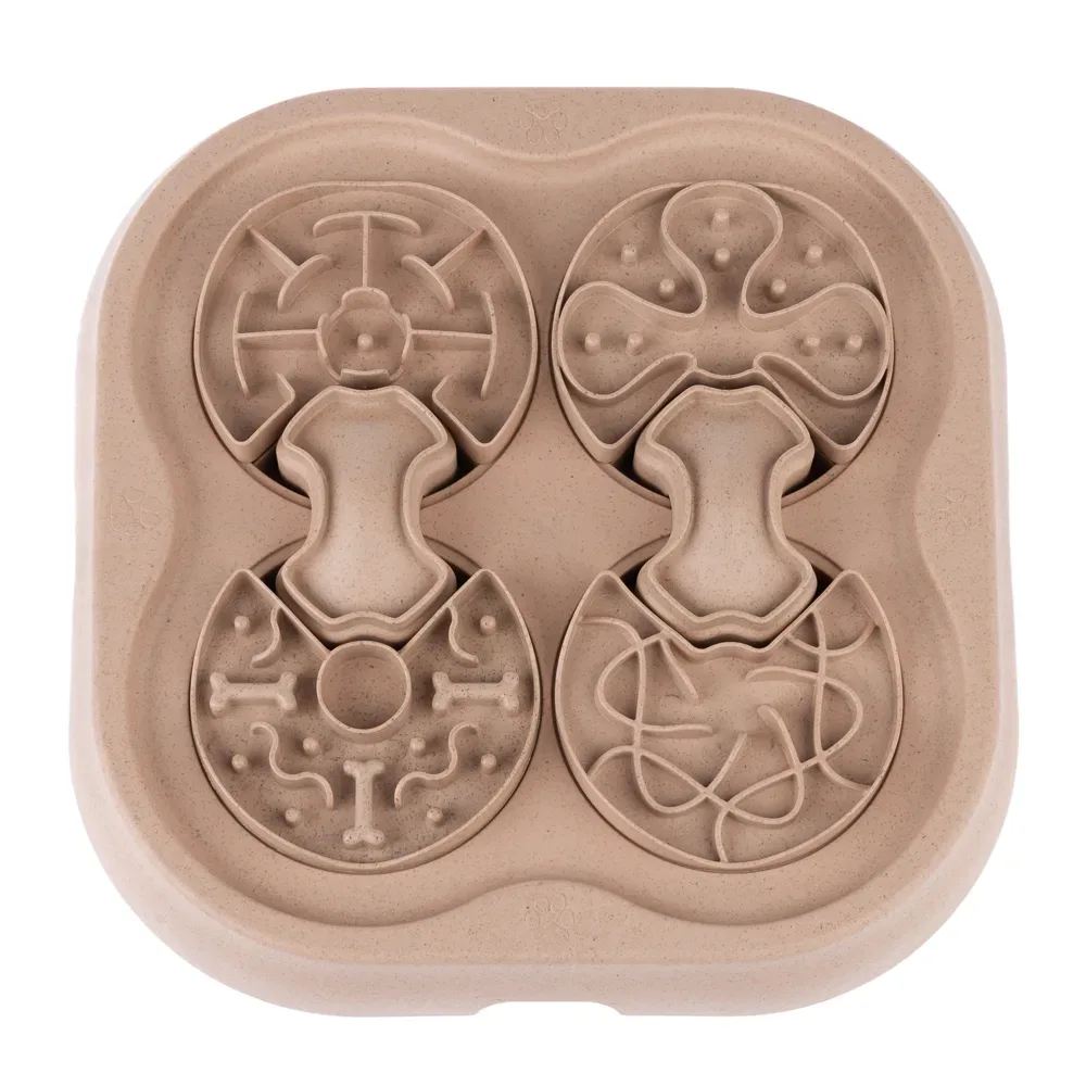 TIAKI Intelligenzspielzeug Slow Feed Puzzle - L 34,8 x B 34,8 x H 5,7 cm