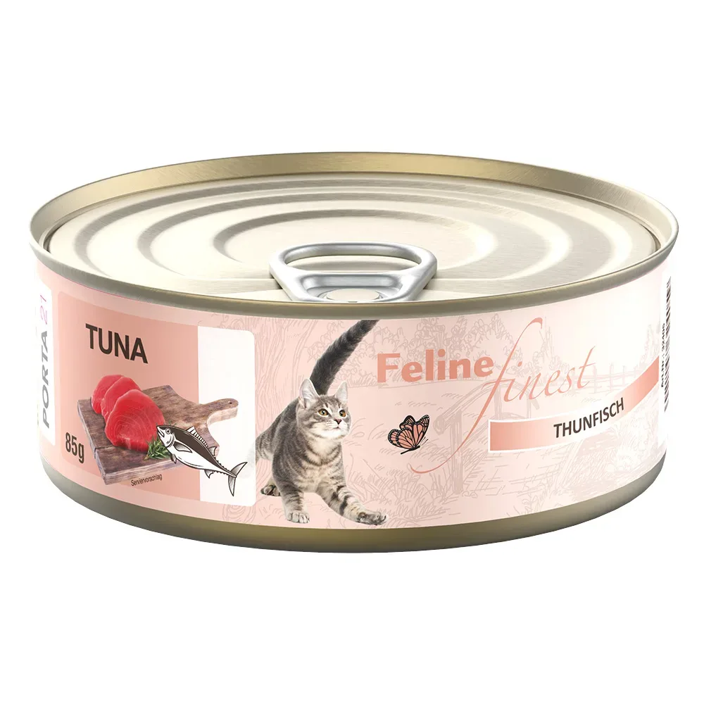 Feline Finest Katzen Nassfutter 6 x 85 g - Thunfisch