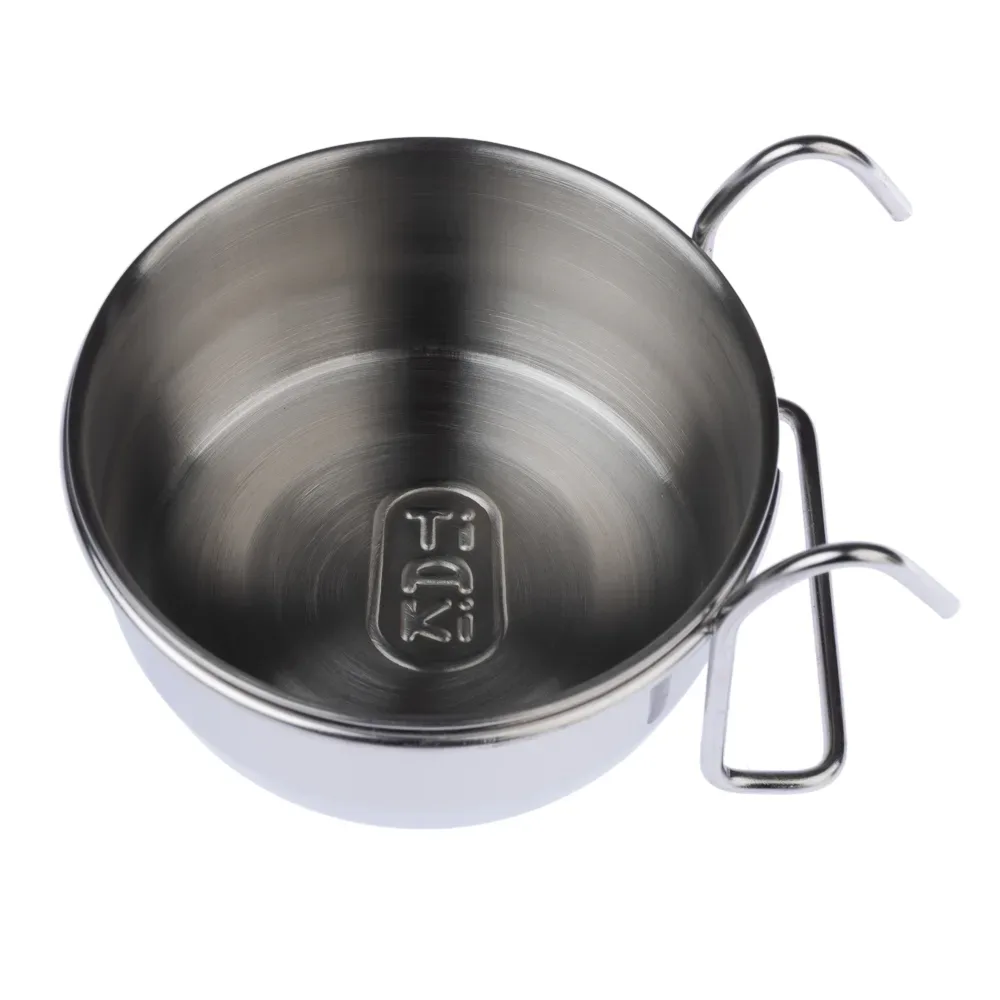 TIAKI Futternapf aus Edelstahl zum Einhängen - 265 ml / Ø 9,5 cm