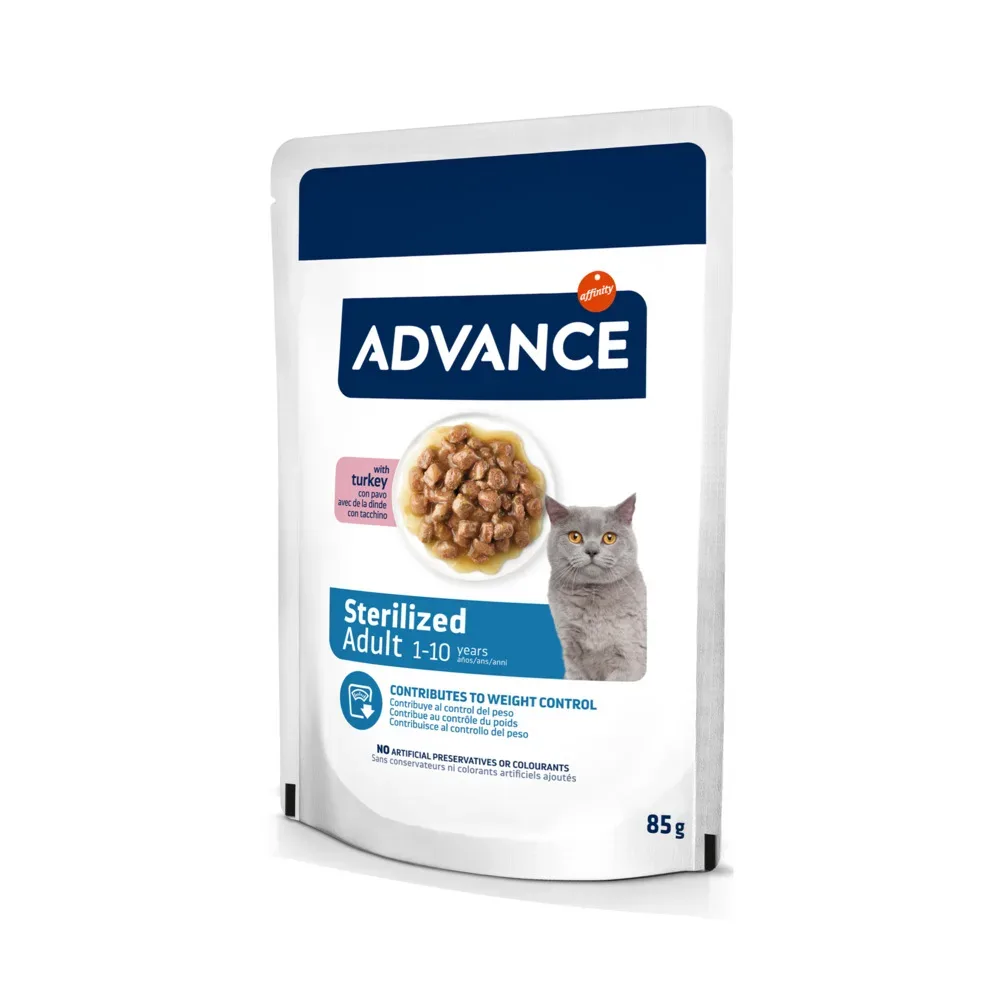 18 + 6 gratis! Advance 24 x 85 g - Sterilized Truthahn