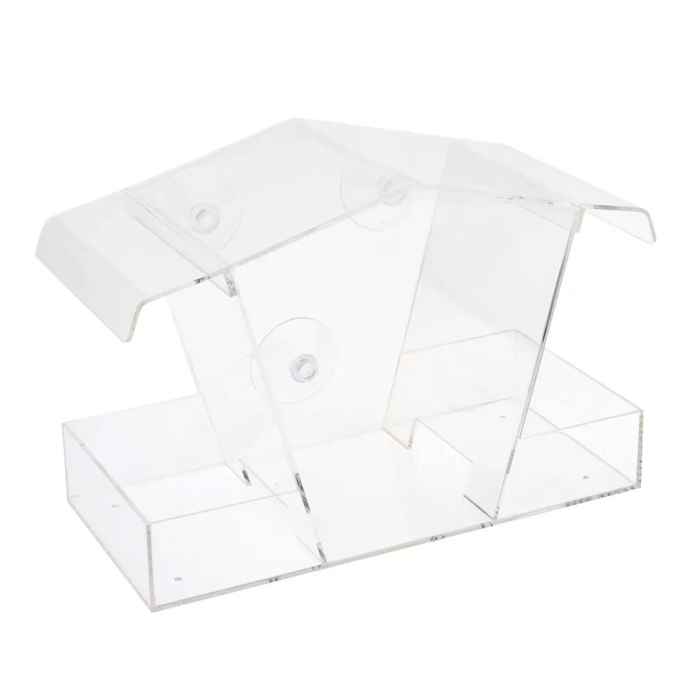 TIAKI Vogelfutterhaus fürs Fenster - L 15 x B 11 x H 23 cm
