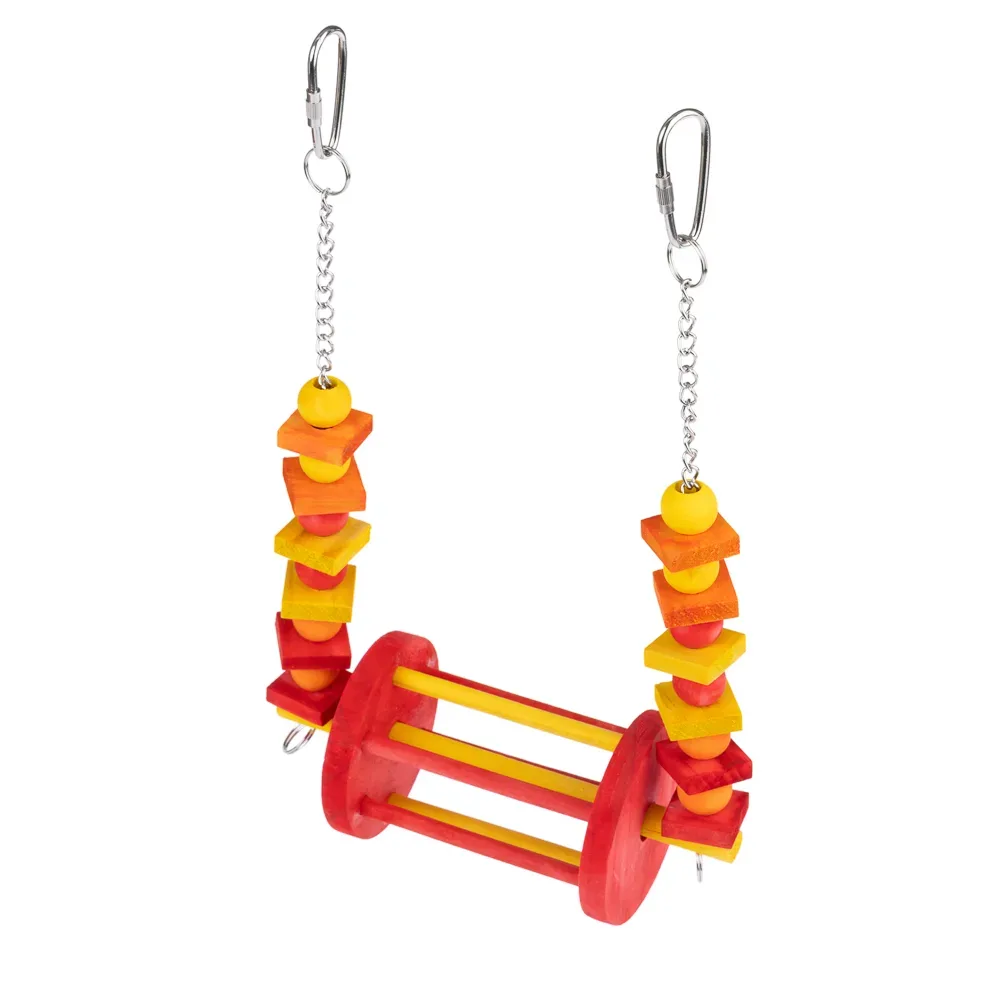 TIAKI Vogelschaukel Riesenrad - Grösse M: L 28 x B 17,8 x H 8,9 cm